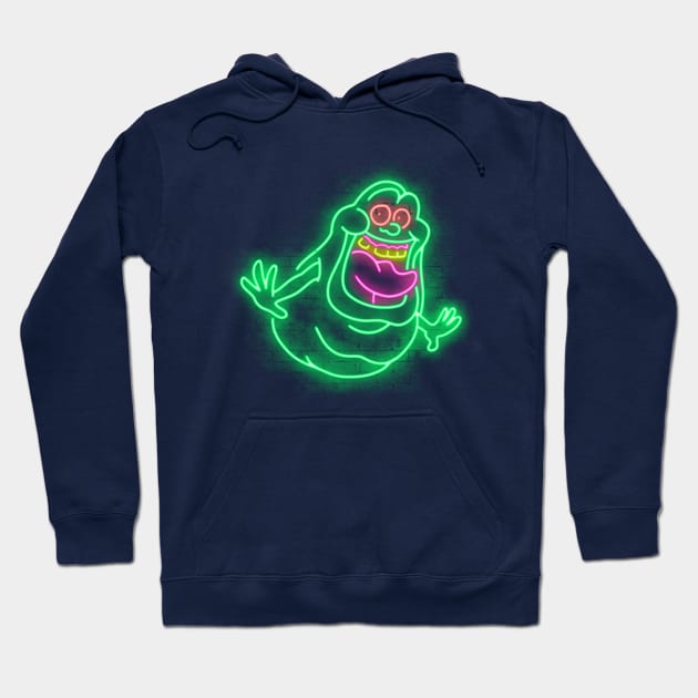 Neon ghost Hoodie by Cromanart